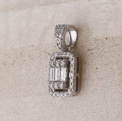 1/2CT-DIA ANA M  DIANA RECTANGLE PENDANT