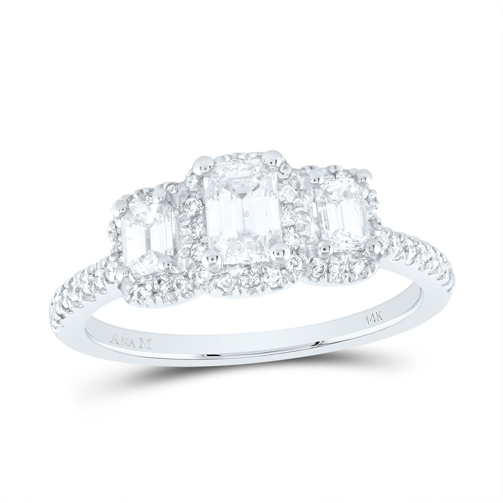 1CTW-DIA ANA M 1/2CT-CEME 2*1/5CT-SEME BRIDAL FASHION RING