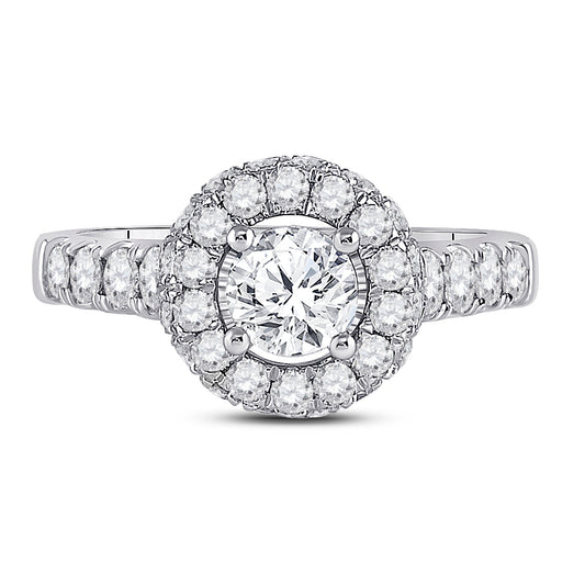 2 1/5CT-DIA NK 3/4CT-CRD ENGAGEMENT SINGLE HALO