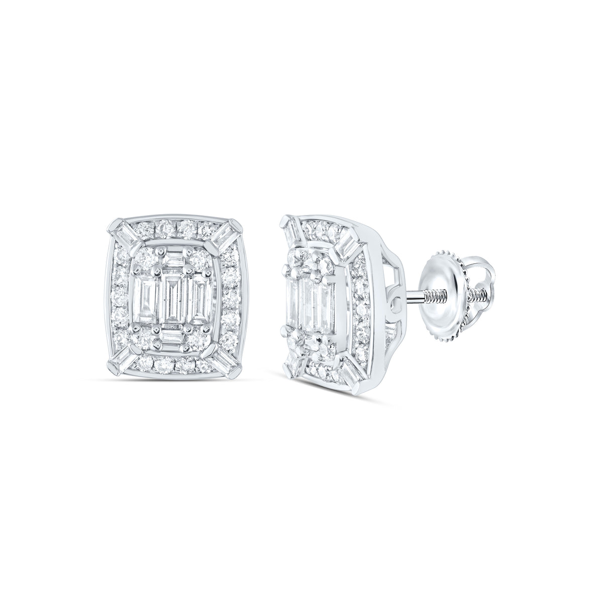 7/8CT-DIA ANA M DIANA SQUARE EARRING