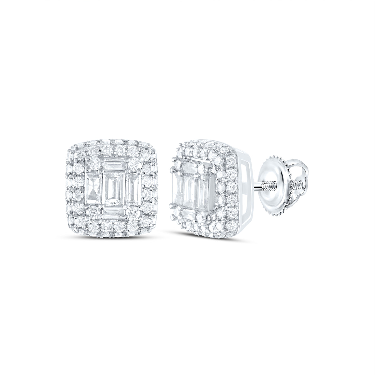 1CT-DIA ANA M FASHION CUSHION EARRING