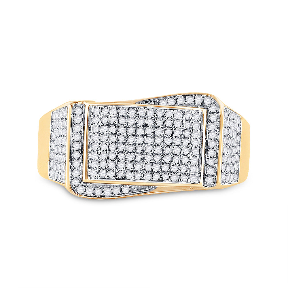 1/2CT-DIA P1P2 MENS RING