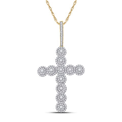 1 1/2CT-DIA NK CROSS CHARM