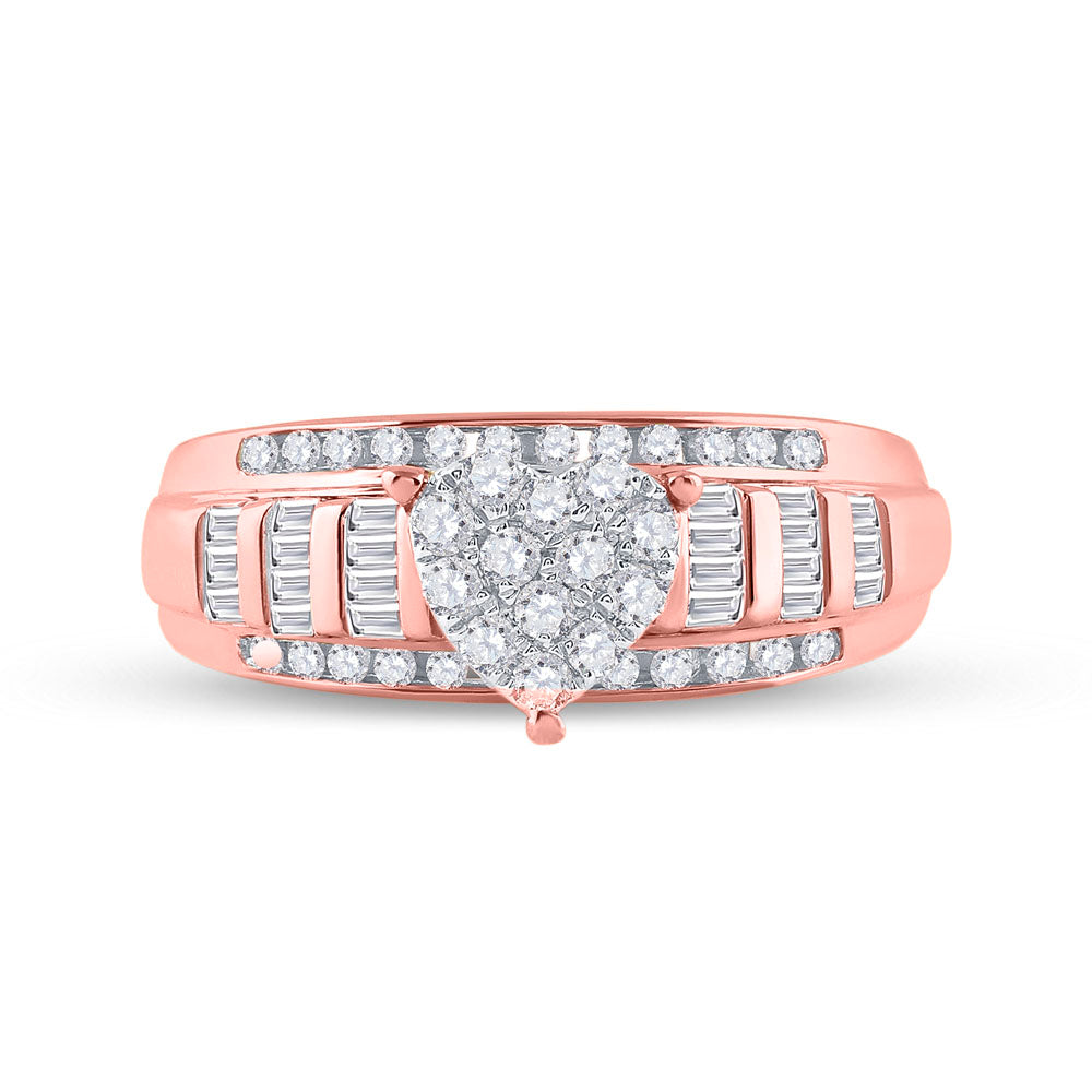 1/2CTW DIA CINDY HEART RING