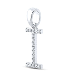 1/8CT-DIA CN LADIES INITIAL "I" PENDANT