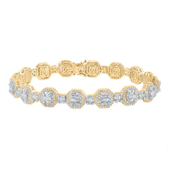 6 1/4CT-DIA ANA M  MENS BRACELET(9 INCH)