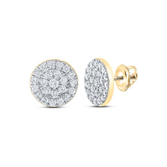 1CTW-DIA CN FASHION ROUND EARRING