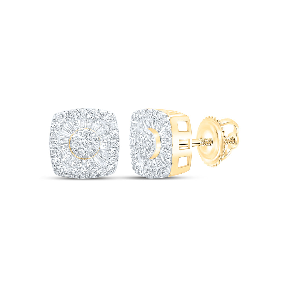 7/8CTW-DIA NK CUSHION EARRING