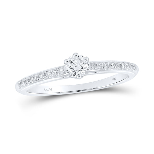 1/3CTW-DIA CN 1/5CT-CRD NO HALO ENGAGEMENT RING