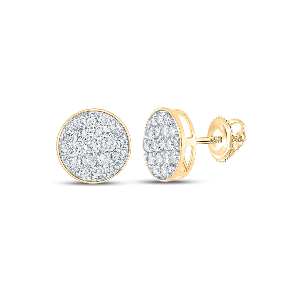 2CTW-DIA NK ROUND EARRING