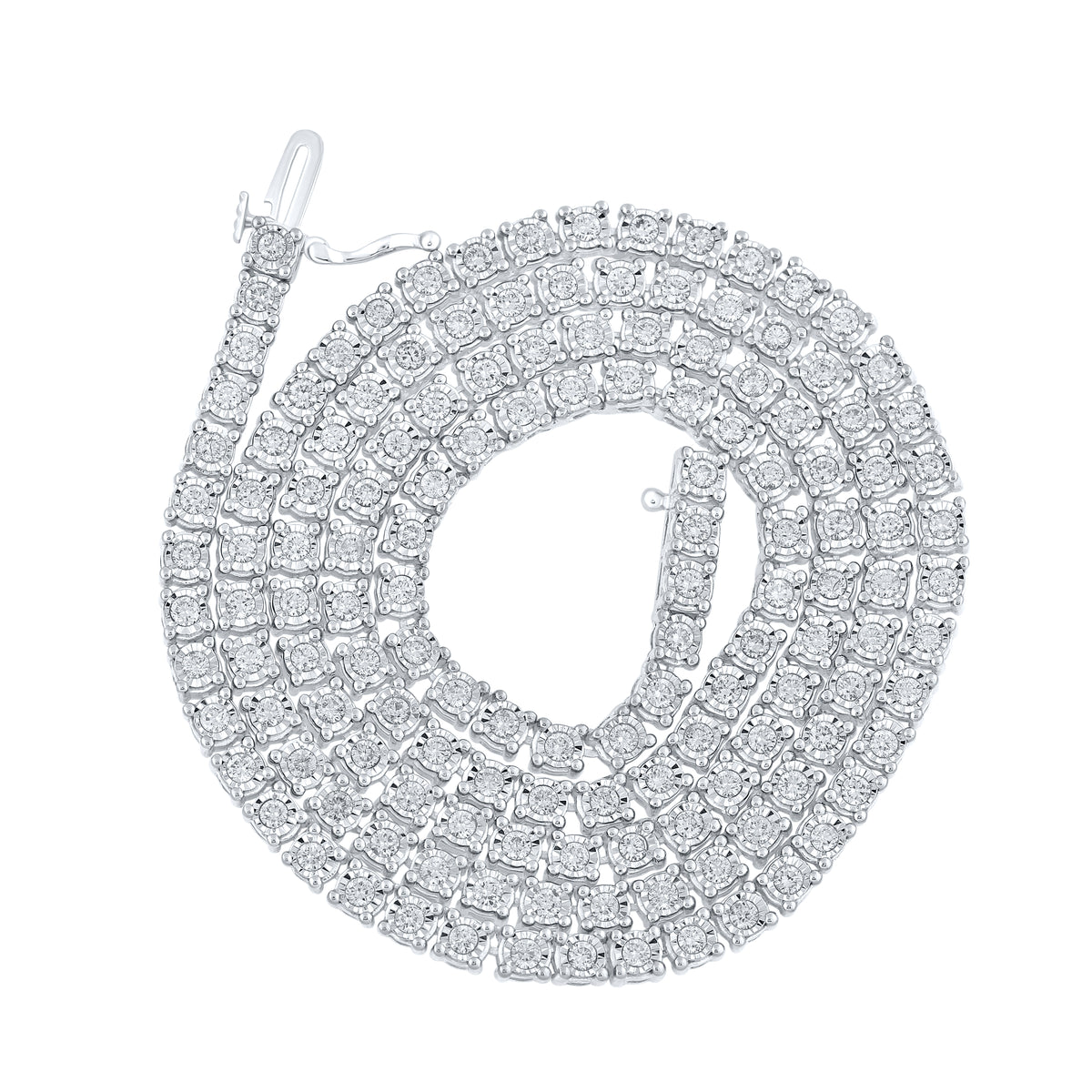 4 3/4CTW-DIA NK MENS FANUK CHAIN (22 INCH)