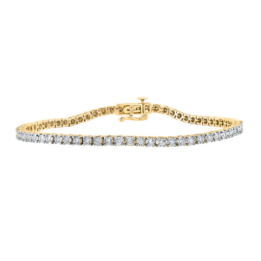 1 1/4CTW-DIA NK FANUK MENS BRACELET (8 INCH)