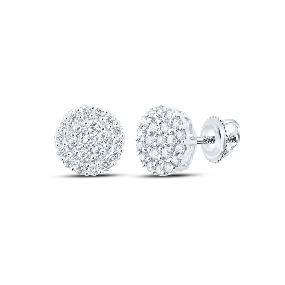 1 1/4CTW-DIA NK ROUND EARRING