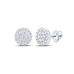 1 1/4CTW-DIA NK ROUND EARRING