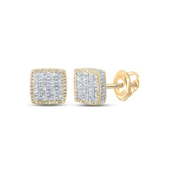 1CTW-DIA CN BAGUETTE CUSHION EARRING