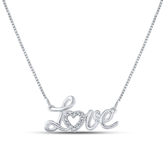 1/20CTW-DIA P2 GIFT LOVE NECKLACE