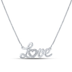 1/20CTW-DIA P2 GIFT LOVE NECKLACE