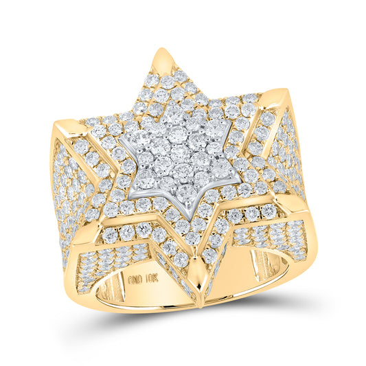 5CTW-DIA NK STAR MENS RING