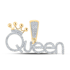 1/3CTW-DIA P1P2 "QUEEN" MENS CHARM