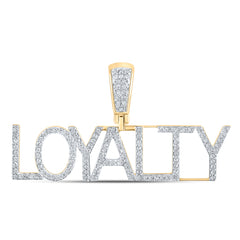 1/3CTW-DIA P1P2 "LOYALTY" MENS CHARM