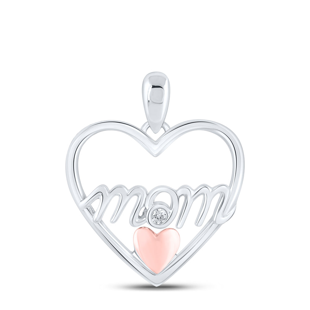 0.02CTW-DIA MOM HEART GIFT PENDANT