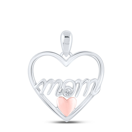 0.02CTW-DIA MOM HEART GIFT PENDANT