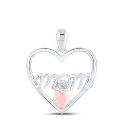 0.02CTW-DIA MOM HEART GIFT PENDANT