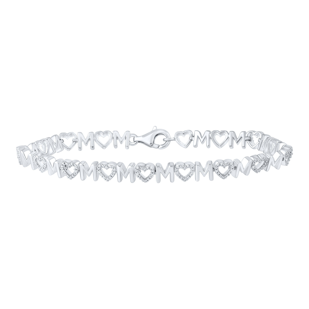 1/10CTW-DIA P2 MOM GIFT BRACELET (7.25 INCH)