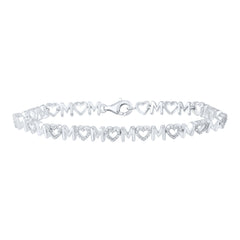 1/10CTW-DIA P2 MOM GIFT BRACELET (7.25 INCH)