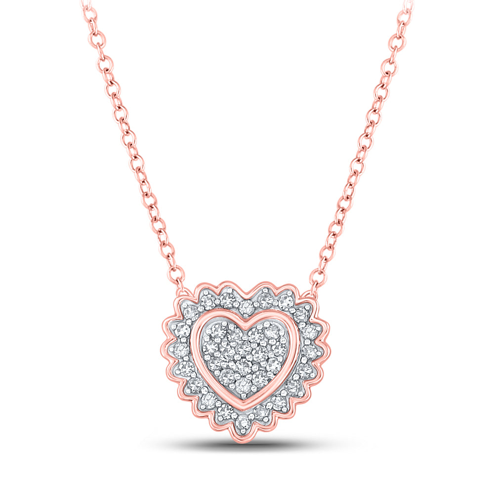 1/5CTW-DIA CN GIFT HEART NECKLACE