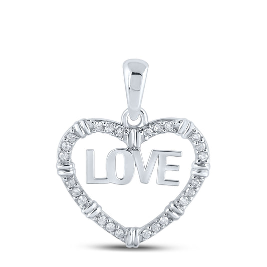 1/6CTW-DIA P1P2 LOVE HEART PENDANT