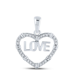 1/6CTW-DIA P1P2 LOVE HEART PENDANT