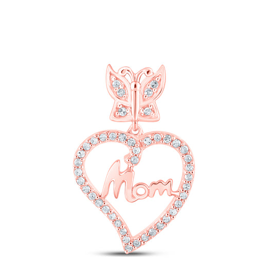 1/8CTW-DIA P1P2 MOM HEART PENDANT