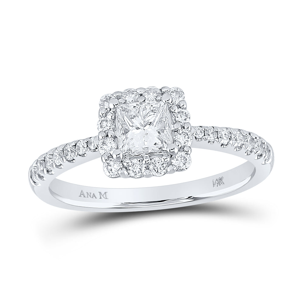 7/8CTW-DIA ANA M 1/2CT-CPR ENGAGEMENT SINGLE HALO