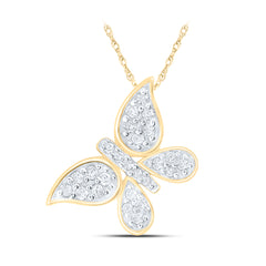 1/6CTW-DIA P2 GIFT BUTTERFLY PENDANT