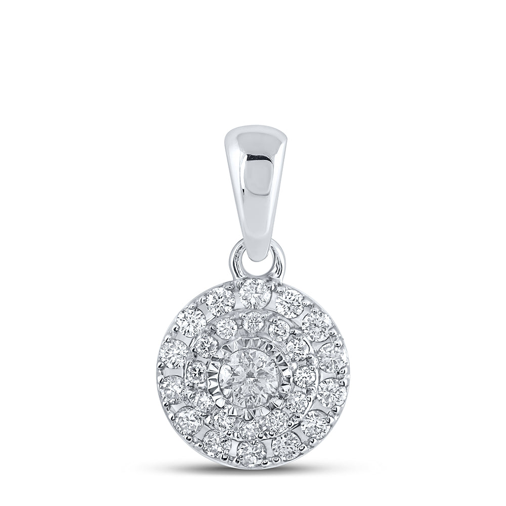 1/4CTW-DIA CN ROUND FASHION PENDANT