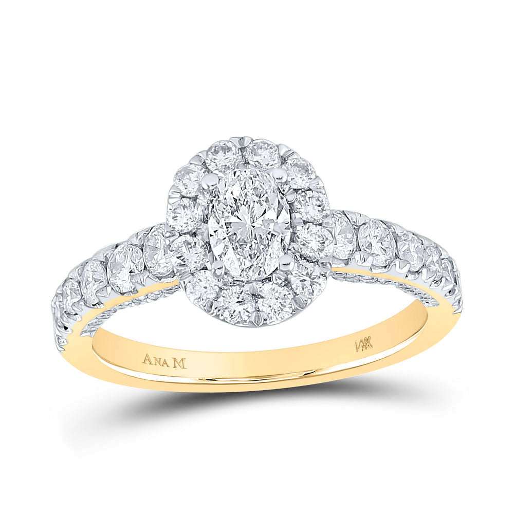 1 1/2CTW-DIA ANA M 1/2CT-COVAL ENGAGEMENT SINGLE HALO