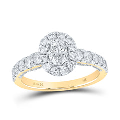 1 1/2CTW-DIA ANA M 1/2CT-COVAL ENGAGEMENT SINGLE HALO