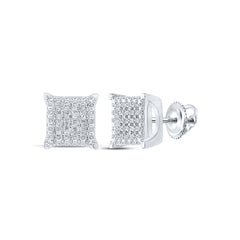 1/10CTW-DIA P3 GIFT SQUARE EARRING