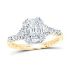 3/4CTW-DIA ANA M 1/5CT-CEME ENGAGEMENT SINGLE HALO RING