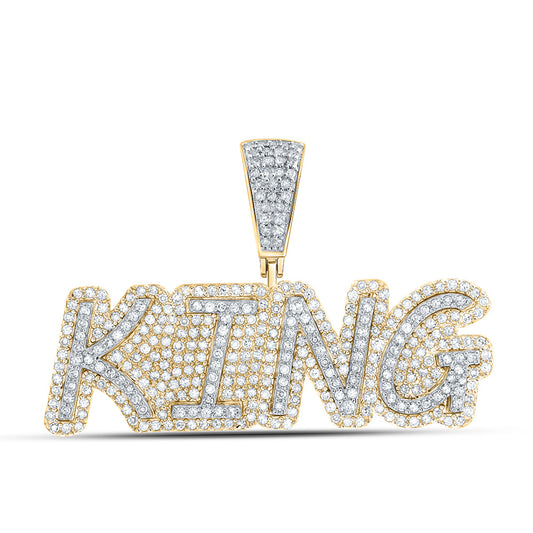 1CTW-DIA CN "KING" MENS INITIAL PENDANT