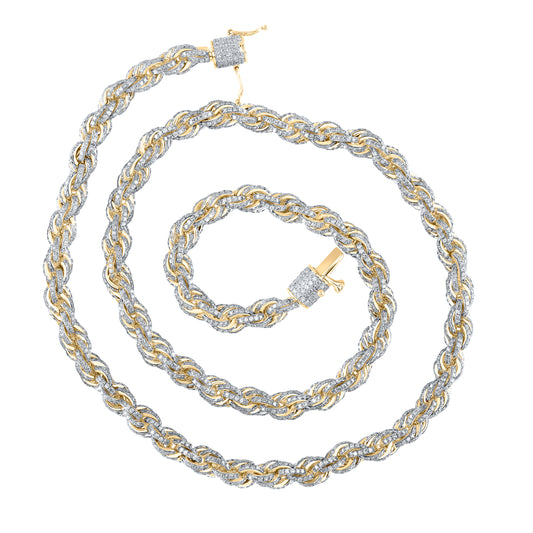 14 3/4CTW-DIA CN (6MM) MENS CHAIN (20 INCH)