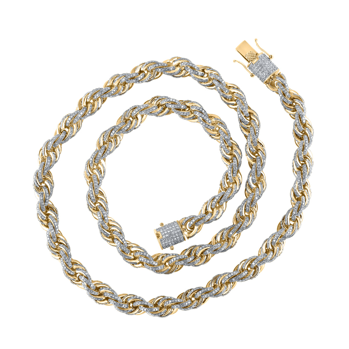 16 CTW-DIA CN (8MM) MENS CHAIN (20 INCH)