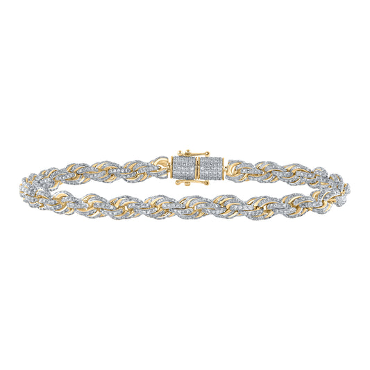 6 1/5 CTW-DIA CN (6MM) MENS BRACELET (8.50 INCH)