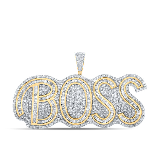 3CTW-DIA NK BOSS MENS INITIAL PENDANT