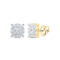 1/2CT-DIA CN ROUND EARRING