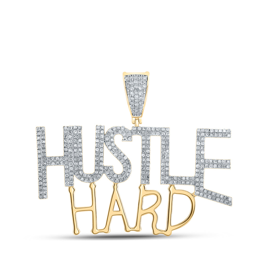 1CTW-DIA P1 HUSTLE HARD MENS CHARM