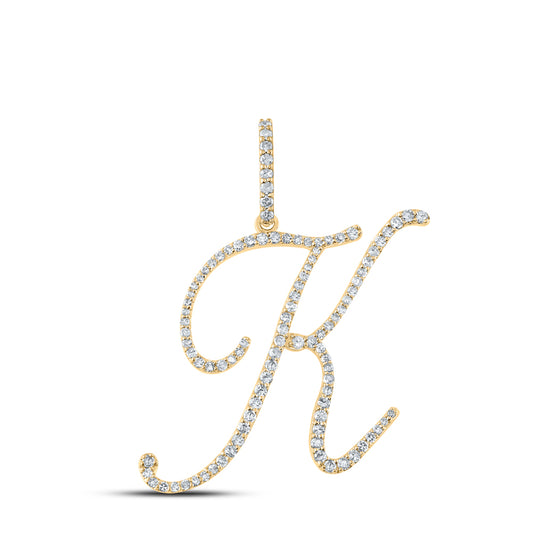 1/2CTW-DIA P1 INITIAL "K" GIFT PENDANT