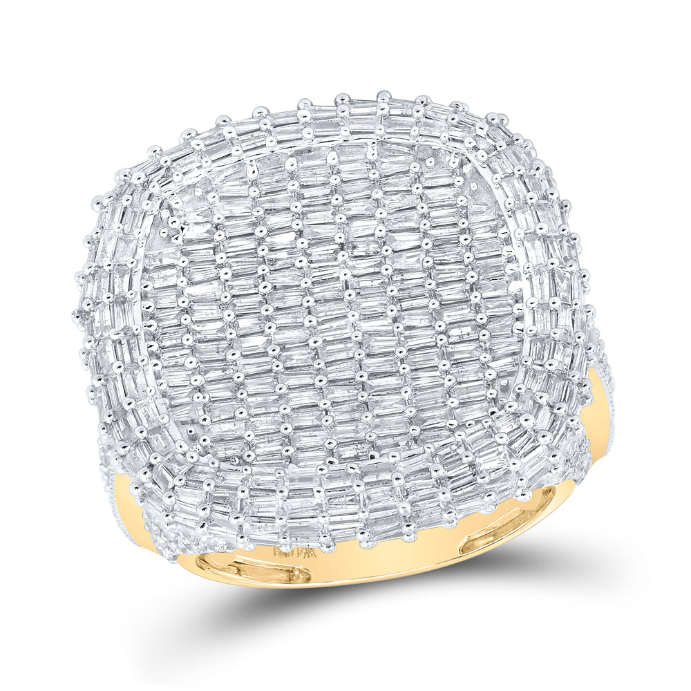 6 3/4CTW-DIA NK CLUSTER MENS RING