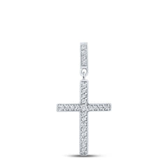 1/10CTW-DIA NK GIFT CROSS PENDANT